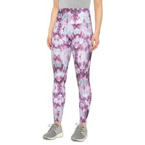 Onzie High Rise Midi Purple Tie Dye Yoga Leggings